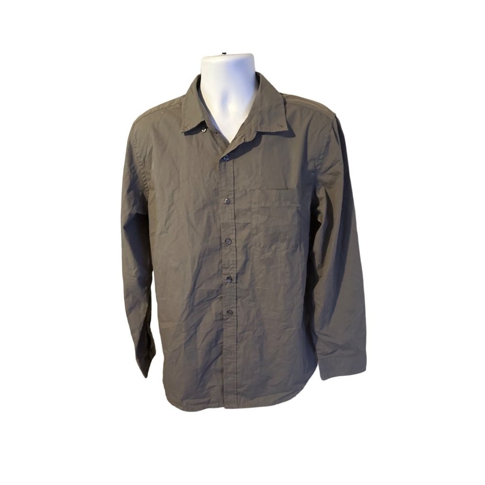 Simply Styled sears grey long sleeve super soft size M dress shirt